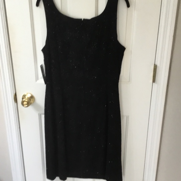 2Piece Alex Evenings Black Dress with Gorgeous Topper, NWT, Size 16 - Picture 4 of 16